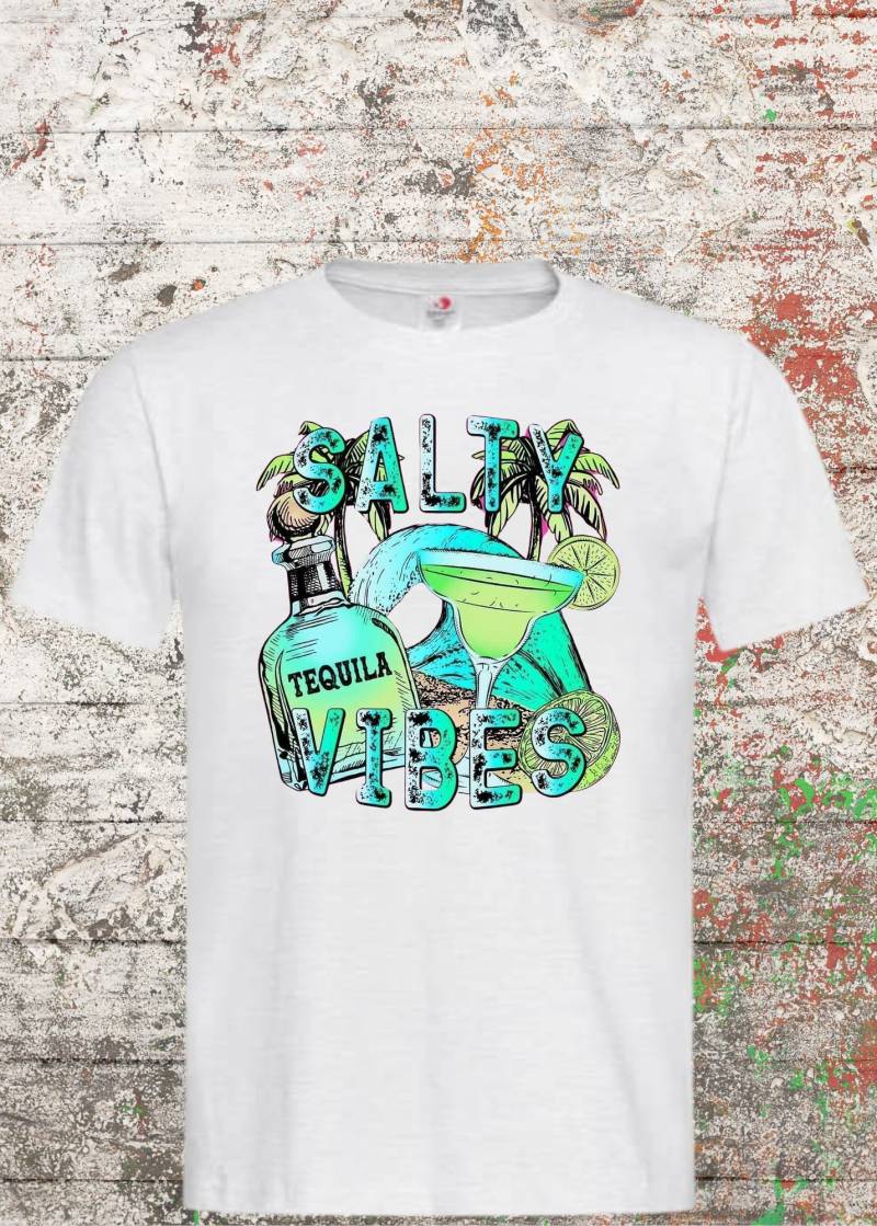 Unisext-Shirt "Salty Vibes' - Lustiges Statement Shirt Aus 100% Baumwolle Unisext-Shirt "Salty Vibes' - Lustiges Statement Shirt Aus 100% Baumwolle von FunnyZoomStore