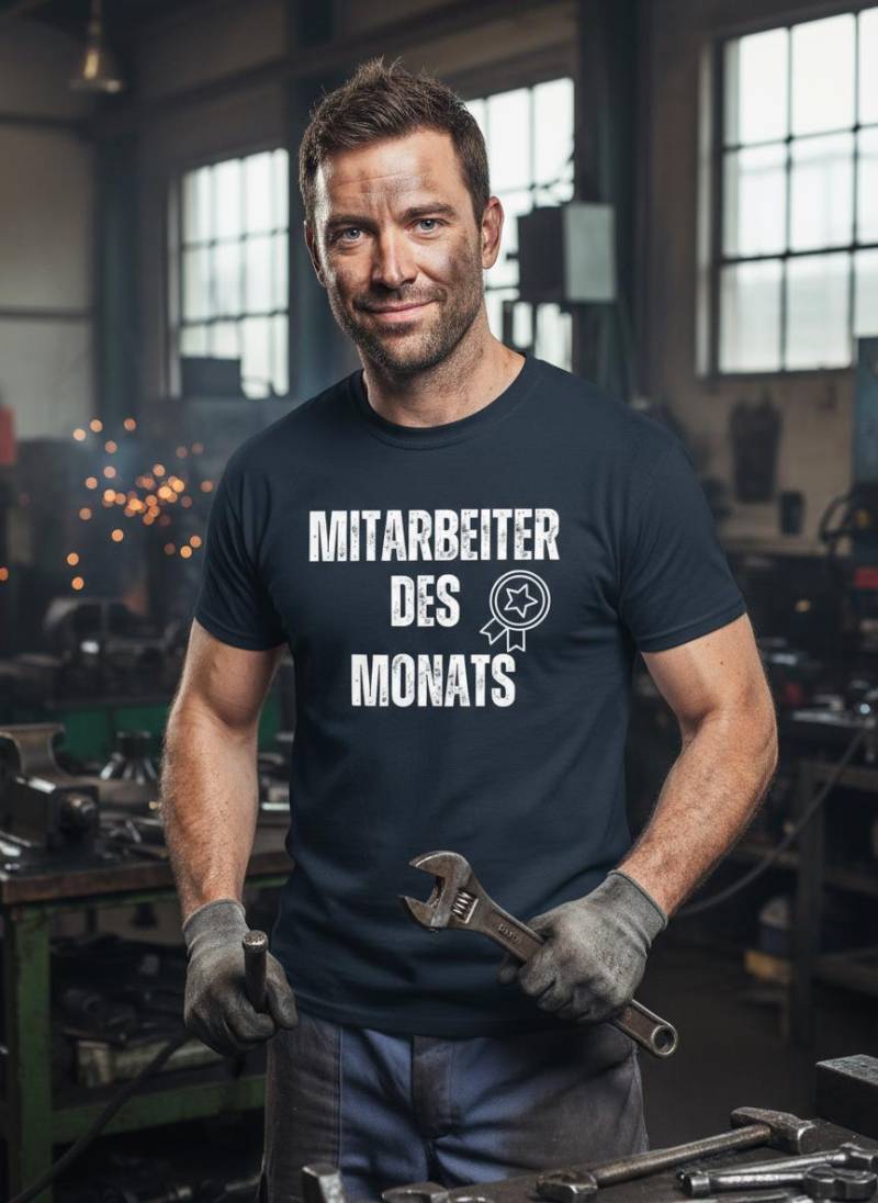 T-Shirt "Mitarbeiter Des Monats' - Witziges Geschenk Für Erfolgreiche Mitarbeiter von FunnyZoomStore