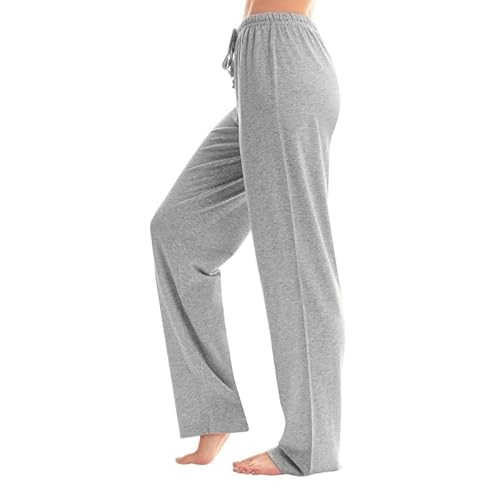 Funnyrap Winterhose Damen Teddyhose Fleecehose Warm Plüsch Hose Jogginghose Lang Pyjamahose Fleece Kuschelhose Thermohose Einfarbige Yogahose Bequem Schlafanzughose Loungewear Freizeithose Hausanzug von Funnyrap