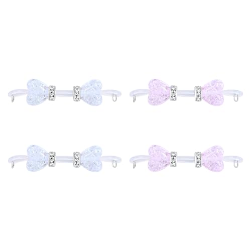 Funseedrr 2 Paar Fake Nippelpiercing Brustwarzenpiercing UV Silikon Faux Nippelschmuck ohne Piercing Clip auf Nippel für Frauen Körperschmuck von Funseedrr