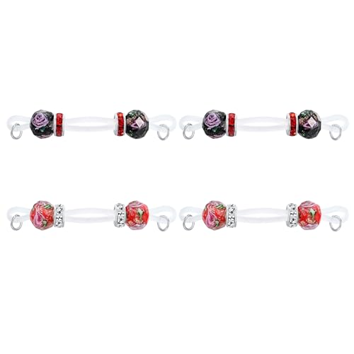 Funseedrr 2 Paar Fake Nippelpiercing Brustwarzenpiercing UV Silikon Faux Nippelschmuck ohne Piercing Clip auf Nippel für Frauen Körperschmuck von Funseedrr
