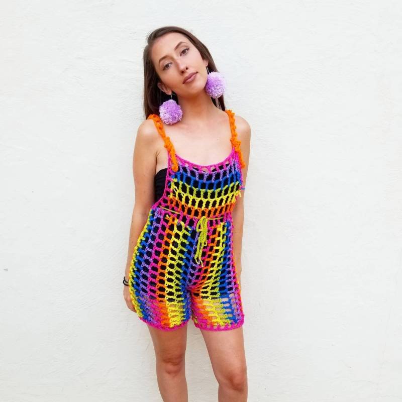 Regenbogen Crochet Overall Regenbogen Crochet Overall von FunshineFab