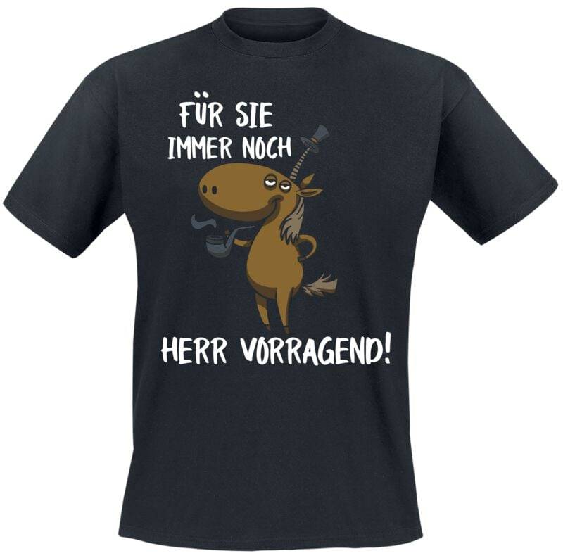 Funshirt Für sie immer noch Herr Vorragend! T-Shirt schwarz in L von Funshirt