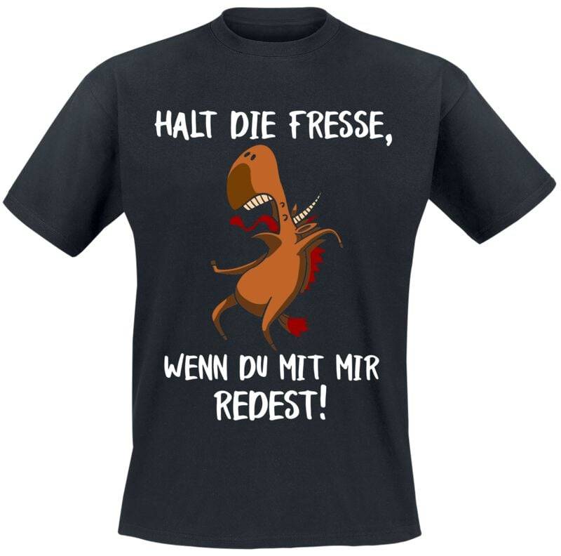 Funshirt Halt die Fresse , wenn du mit mir redest! T-Shirt schwarz in XXL von Funshirt