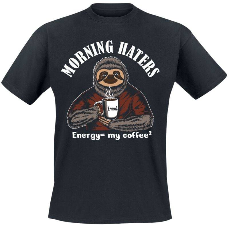 Funshirt Morning Haters T-Shirt schwarz in XXL von Funshirt