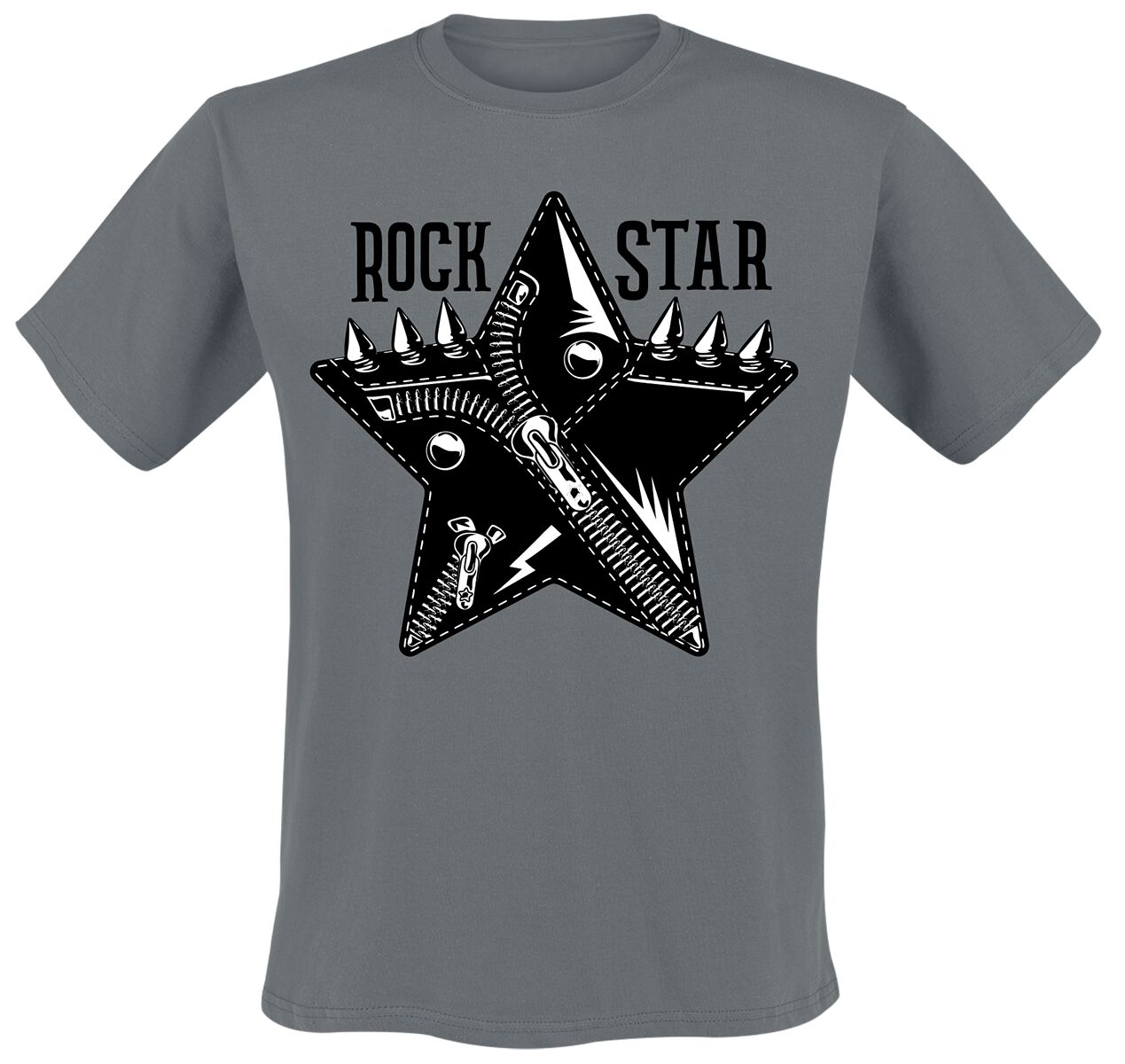 Funshirt Rockstar T-Shirt grau in M von Funshirt