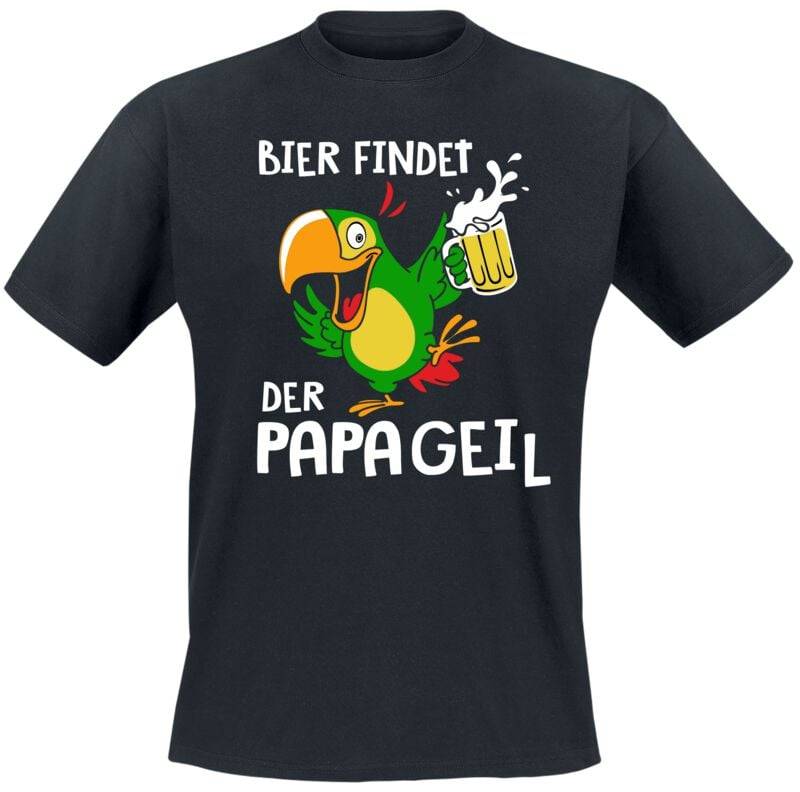 Funshirt T-Shirt - Bier findet PapageiL - M bis 3XL - für Männer - Größe 3XL - schwarz Funshirt T-Shirt - Bier findet PapageiL - M bis 3XL - für Männer - Größe 3XL - schwarz von Funshirt