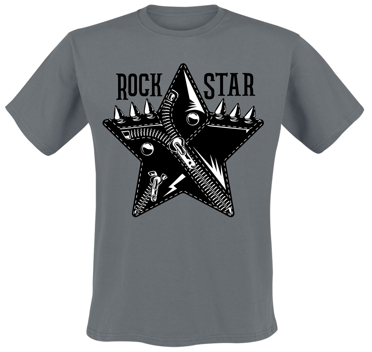 Funshirt T-Shirt - Rockstar - M bis 3XL - für Männer - Größe M - grau von Funshirt
