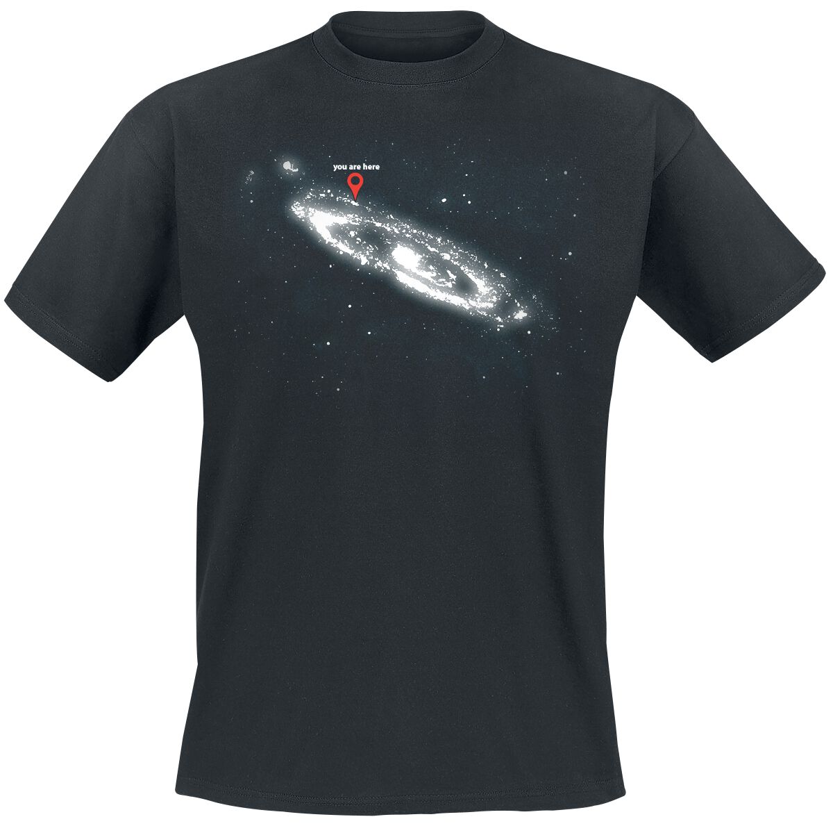 Funshirt T-Shirt - You Are Here - S bis 4XL - für Männer - Größe S - schwarz Funshirt T-Shirt - You Are Here - S bis 4XL - für Männer - Größe S - schwarz von Funshirt
