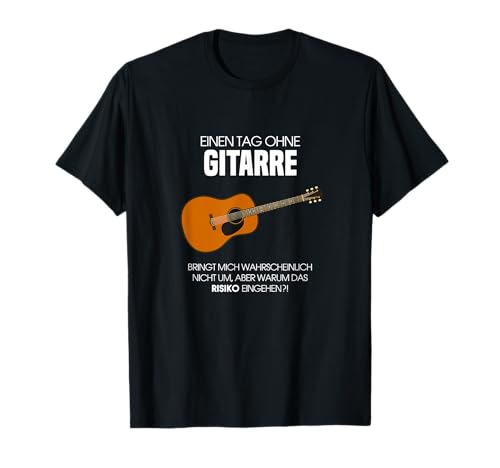 Gitarre Musik T-Shirt schwarz Herren Männer Geschenkidee T-Shirt Gitarre Musik T-Shirt schwarz Herren Männer Geschenkidee T-Shirt von Funshirts mit Spruch für Herren und Männer