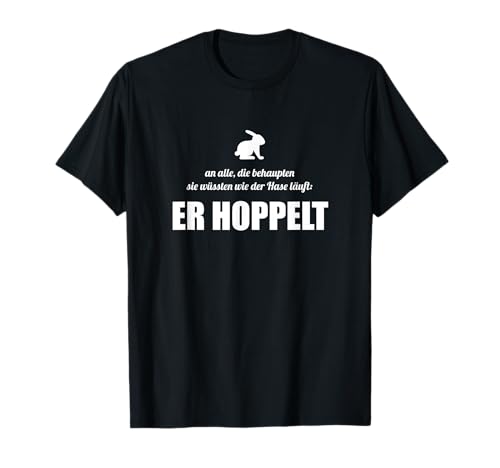 Der Hase hoppelt Funshirt witzig lustig Herren Männer T-Shirt Der Hase hoppelt Funshirt witzig lustig Herren Männer T-Shirt von Funshirts mit Spruch für Herren und Männer