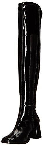 Funtasma Damen GOGO3000/B Pferdeschuh, Schwarzes Stretch-Lack, 44 EU von Funtasma