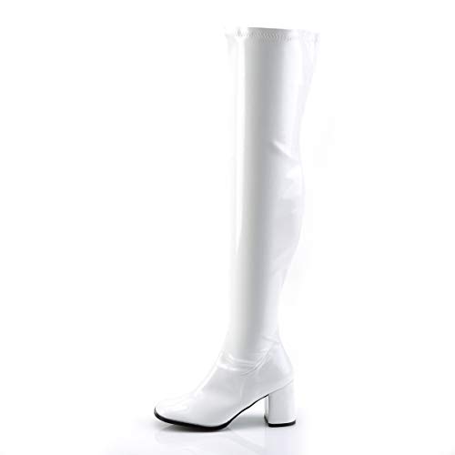 Funtasma Damen Gogo3000/W Stiefel, Wht STR Pat, 40.5 EU von Funtasma