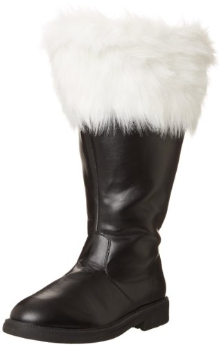 Funtasma Herren Santa-106WC Klassische Stiefel, Schwarz (Blk Pu-Wht Faux Fur), 46 EU (Herstellergröße:XL) von Funtasma