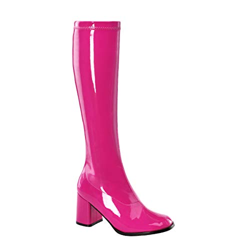 Pleaser Gogo300/yl, Damen Stiefel, Pink (Hot Pink), 37 EU von Funtasma