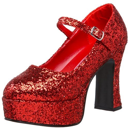 Pleaser Mar50g/r, Damen Mary Jane Halbschuhe, Rot (red), 42 EU ( 9 UK ) von Funtasma