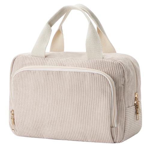 Funtlend Damen Kosmetiktasche Cord Kulturtasche Damen Kosmetikbeutel mit vielen Fächern Cord kulturbeutel Kosmetik Tasche Reise Kulturbeutel Waschtasche für Travel Mädchen Damen Funtlend Damen Kosmetiktasche Cord Kulturtasche Damen Kosmetikbeutel mit vielen Fächern Cord kulturbeutel Kosmetik Tasche Reise Kulturbeutel Waschtasche für Travel Mädchen Damen von Funtlend