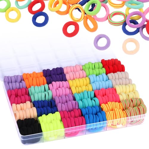 Haargummis Mädchen, Funtopia 360 Stück Haargummis Klein, 24 Farben Mini Haargummis Baby Haargummi, Bunt Mini Nahtlose Haarbänder für Kinder Haargummis Mädchen, Funtopia 360 Stück Haargummis Klein, 24 Farben Mini Haargummis Baby Haargummi, Bunt Mini Nahtlose Haarbänder für Kinder von Funtopia