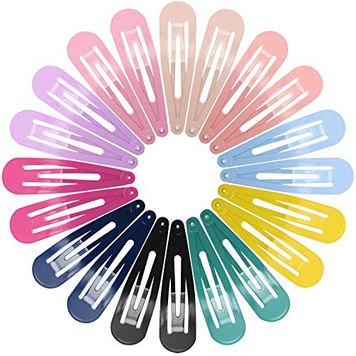 Haarspangen Mädchen, Funtopia 40 Stück Haarspangen Damen Bunte Hair Clips Metall Haarklammern Mädchen, 7cm Lange, 10 Farben mit je 4 stk von Funtopia