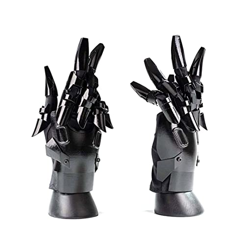 Funwetrike Punk Hand Armor Sci-Fi Mechanical Hand Armor Handschuhe Cosplay Requisiten Techwear für Männer, Halloween Cosplay Kostüm Accessoire von Funwetrike