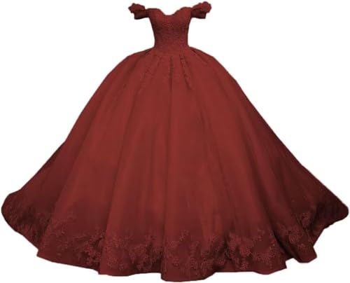 Fuomomo Prinzessin Quinceañera-Abendkleid für Süße 15 16 mit Ausgezogenen Männern - Tulpenfest-Kleid Lang mit Zug MT026 Fuomomo Prinzessin Quinceañera-Abendkleid für Süße 15 16 mit Ausgezogenen Männern - Tulpenfest-Kleid Lang mit Zug MT026 von Fuomomo