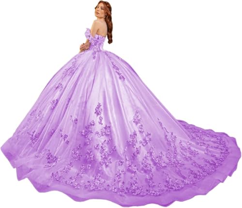 Fuomomo Quinceanera-Kleider Sweet 15 16 Ballkleid 3D-Blumen schulterfrei, Prinzessin Perlenspitze Quinceanera-Kleider MT031 Fuomomo Quinceanera-Kleider Sweet 15 16 Ballkleid 3D-Blumen schulterfrei, Prinzessin Perlenspitze Quinceanera-Kleider MT031 von Fuomomo