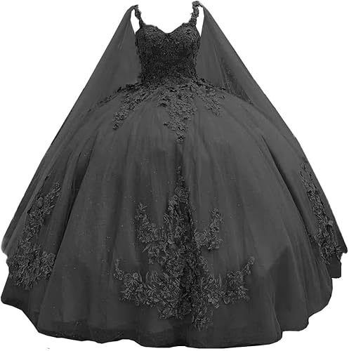 Fuomomo Quinceanera-Kleider mit Spaghettiträgern Ballkleid mit Umhang Prinzessin Sweet 15 16 Kleider Ballkleider mit Perlenspitze Fuomomo Quinceanera-Kleider mit Spaghettiträgern Ballkleid mit Umhang Prinzessin Sweet 15 16 Kleider Ballkleider mit Perlenspitze von Fuomomo