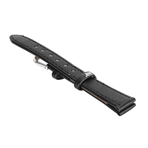 Uhrenzubehör, praktisches Uhrenarmband mit starker Haltbarkeit, weiches Material für die Uhrenwerkstatt für zu Hause(12mm schwarz) von Fupi