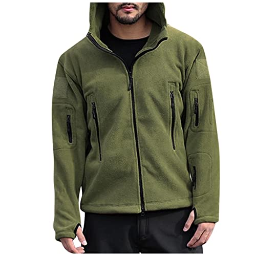 Fupodd Herren-Jacken Winterjacke Winddicht Freizeitjacke Herren Sportlich Leicht Britischer Stil Windbreaker Mit Kapuze Reißverschluss Rollkragen Sportliche Jacke Winter Für Männer von Fupodd