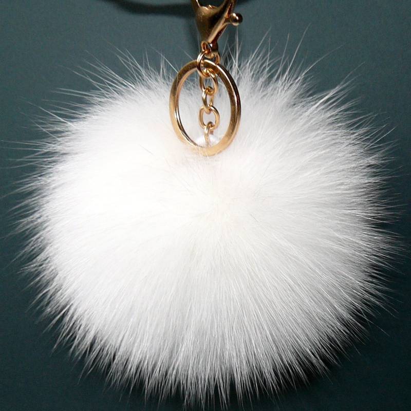 Echtpelz Schlüsselanhänger Taschenanhänger, Fuzzy Schlüsselanhänger, Weißes Flauschiges Accessoire, Handtaschenanhänger, Taschenanhänger Echtpelz Schlüsselanhänger Taschenanhänger, Fuzzy Schlüsselanhänger, Weißes Flauschiges Accessoire, Handtaschenanhänger, Taschenanhänger von FurAccessoriesUA