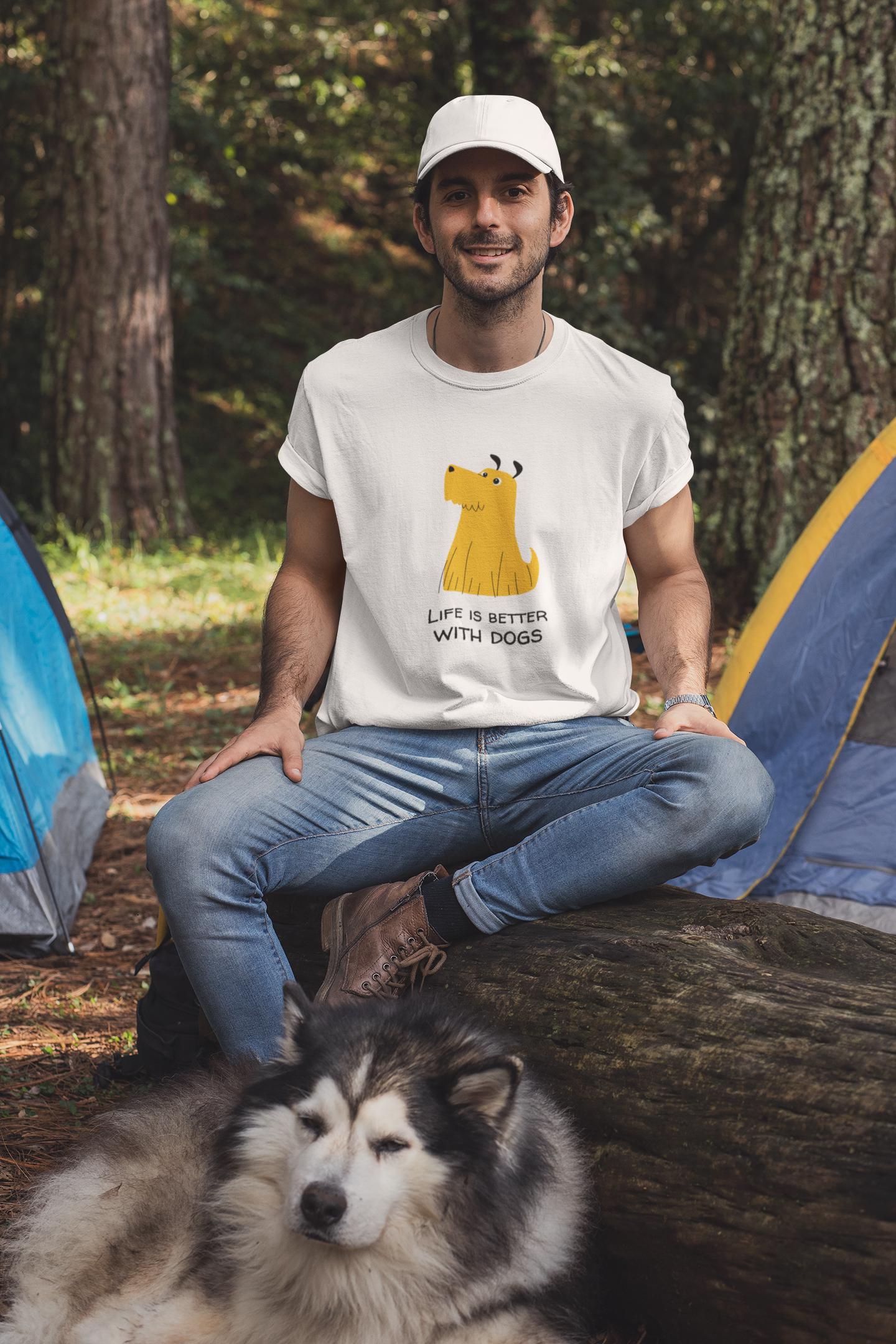 T-Shirt Mit Design - Life Is Better With Dogs, Lustiges Hunde-Shirt Für Hundefreunde T-Shirt Mit Design - Life Is Better With Dogs, Lustiges Hunde-Shirt Für Hundefreunde von FurFamilyStore