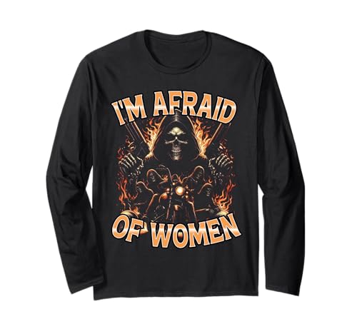 Ich Habe Angst Vor Frauen Frecher Humor Lustiger Sarkasmus Langarmshirt Ich Habe Angst Vor Frauen Frecher Humor Lustiger Sarkasmus Langarmshirt von Furcht Humor Kühnes Statement Meme 90er Bootleg