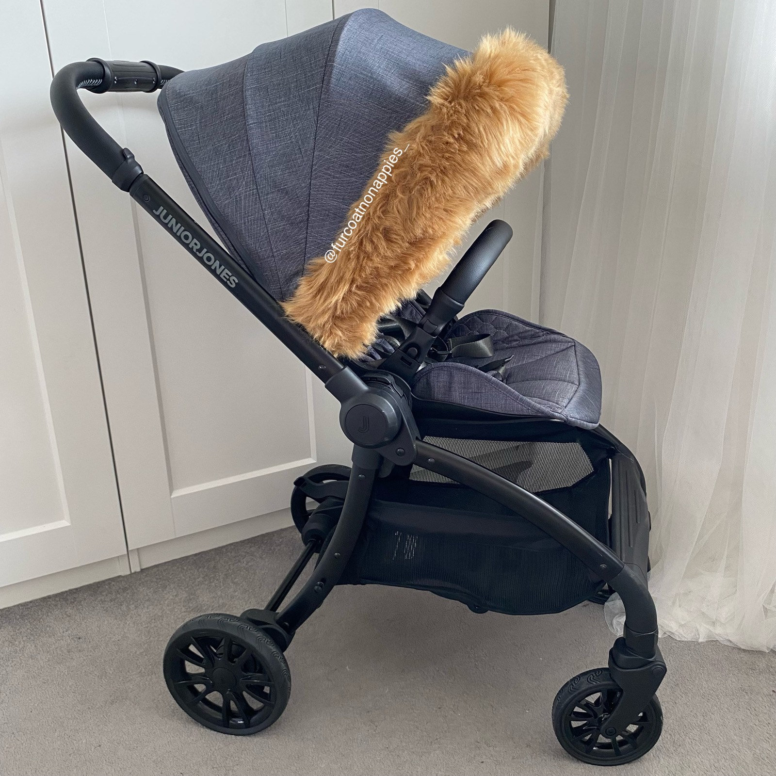 Extra Flauschig Tan Kunstfell Kinderwagen Zierleiste von Furcoatnonappies