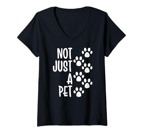 Damen Nicht nur EIN Katzenliebhaber mit Regenbogenbrücke T-Shirt mit V-Ausschnitt Damen Nicht nur EIN Katzenliebhaber mit Regenbogenbrücke T-Shirt mit V-Ausschnitt von Furever in My Heart Cat Memorial
