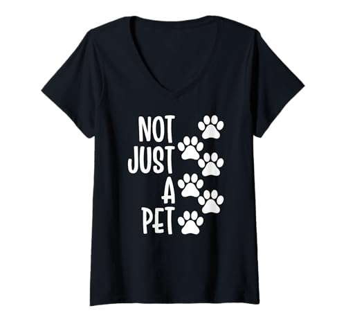 Damen Nicht nur EIN Hundeliebhaber von Rainbow Bridge T-Shirt mit V-Ausschnitt Damen Nicht nur EIN Hundeliebhaber von Rainbow Bridge T-Shirt mit V-Ausschnitt von Furever in My Heart Dog Memorial