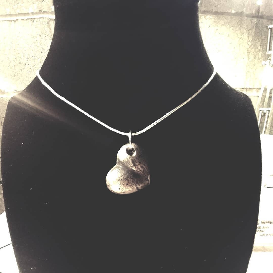sterling Silber Herz Mit Asche von FureveryoursDesigns