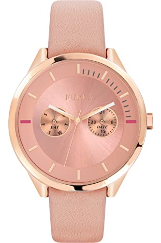FURLA Damen Analog Quarz Uhr mit Leder Armband R4251102546 von Furla