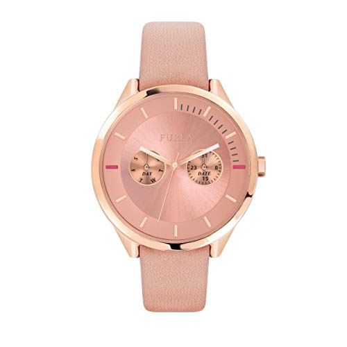 FURLA Damen Analog Quarz Uhr mit Leder Armband R4251102546 von Furla