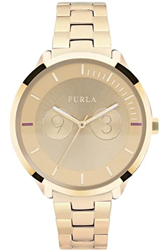 FURLA Damen Datum klassisch Quarz Uhr mit Edelstahl Armband R4253102504 von FURLA