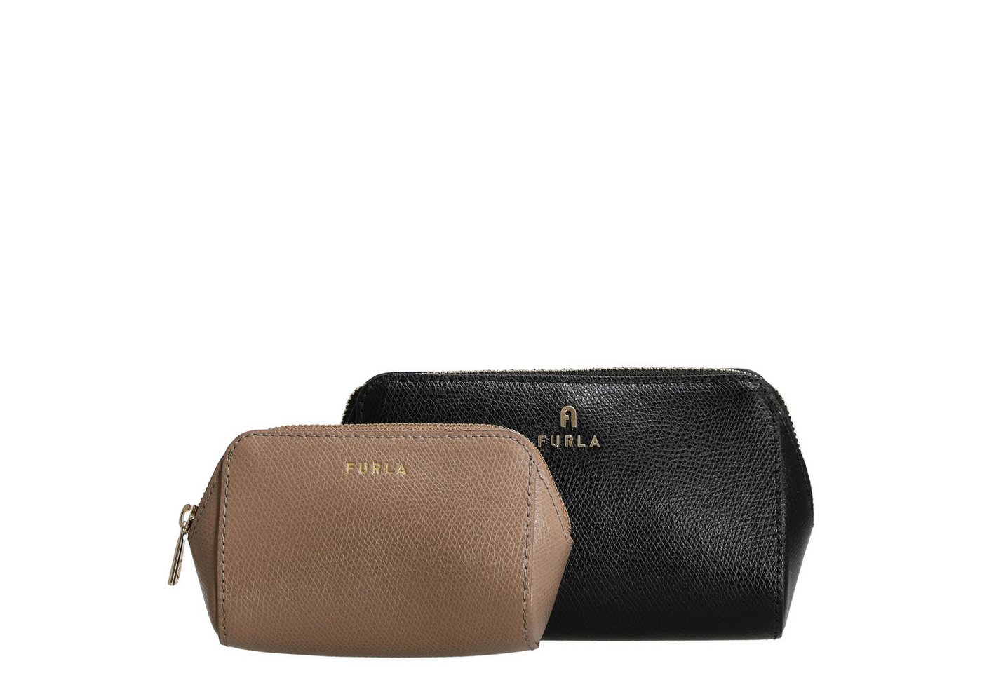 Furla Beautycase Camelia M - Beautycase Set 2tlg. 16 cm (nero+greige) von Furla