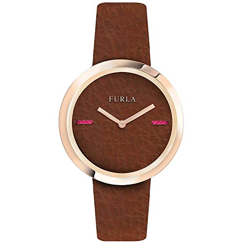 FURLA Damen Analog Quarz Uhr mit Leder Armband R4251110508 von Furla