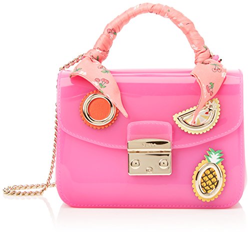 Furla Damen Candy Dolcezza Meringa Mini Crossbody Umhängetasche, Pink (Fuchsia D), 6.5 x 12 x 17 cm von Furla