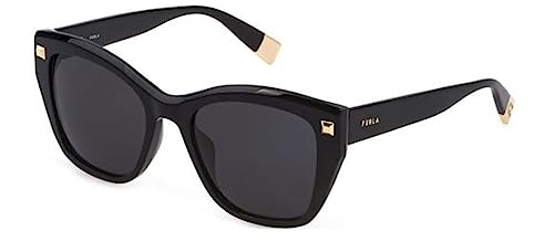 Furla Damen SFU534 Sunglasses, Schwarz (Shiny Black), 53 von Furla