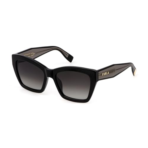 Furla Damen Sfu778 Sonnenbrille, Schwarz (Shiny Black), 70 von Furla