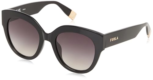Furla Damen Sfu813 Sonnenbrille, Schwarz (Shiny Black), 53/21/140 von Furla