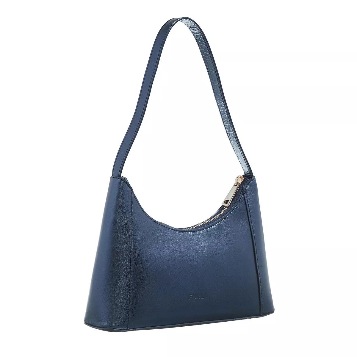 Furla Hobo Bag - Furla Diamante Mini Shoulder Bag - Vitello Gardena - Gr. unisize - in Blau - für Damen von Furla