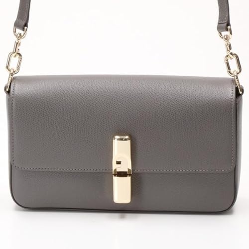 Furla Leder Schultertasche Umhängetasche Iride Crossbody Bag Urban Gray dunkelgrau von Furla