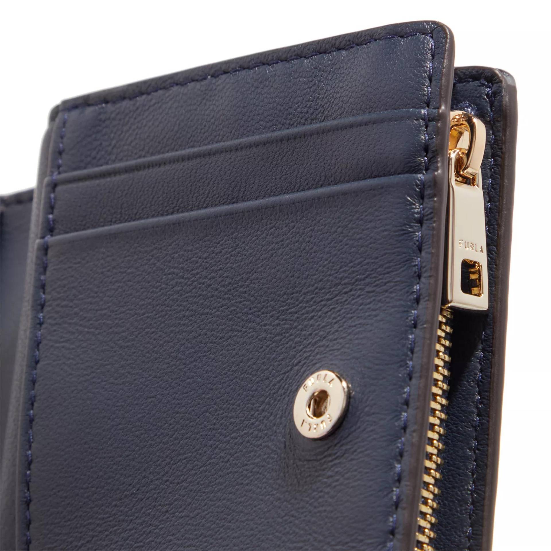 Furla Portemonnaie - Furla Camelia S Compact Wallet L Zip - Gr. unisize - in Blau - für Damen von Furla