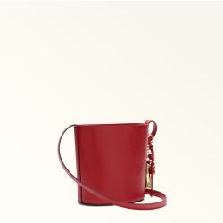Furla Roxie Mini Rote Leder-eimer Tasche von Furla
