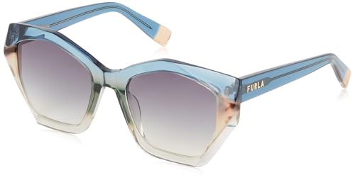 Furla SFU885V Sunglasses, Shiny Blue Grad.Green, 54 Furla SFU885V Sunglasses, Shiny Blue Grad.Green, 54 von Furla